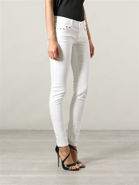 Michael Kors white rn jeans